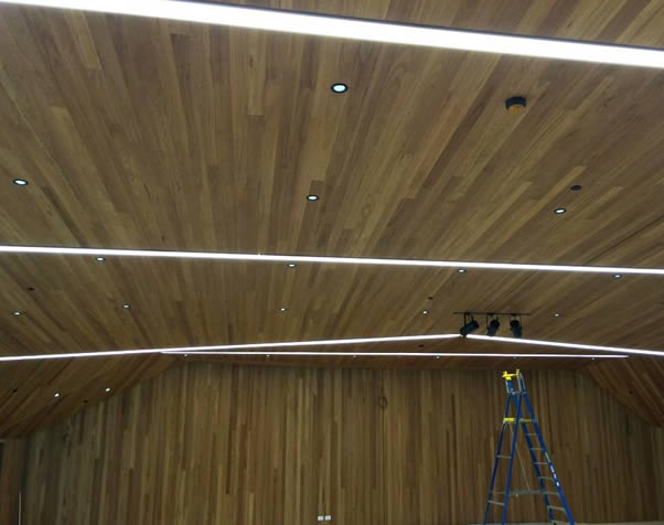 Large image of Thumbnail of Premium Grade Blackbutt wall and ceiling flooring