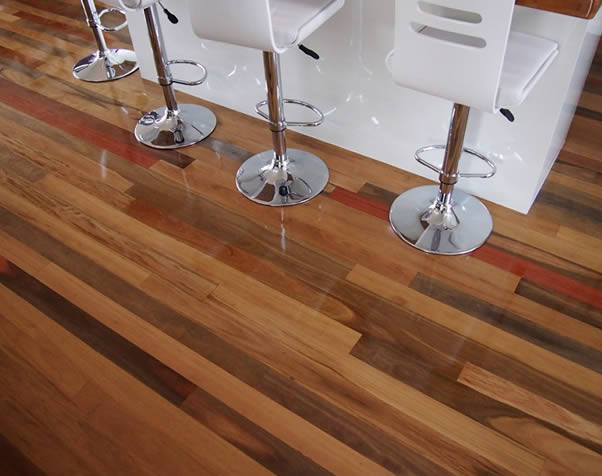 Large image of Hairdressers Floor featuring Premium Grade Mixed Hardwoods 