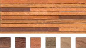Select grade sample of Mixed Hardwoods flooring